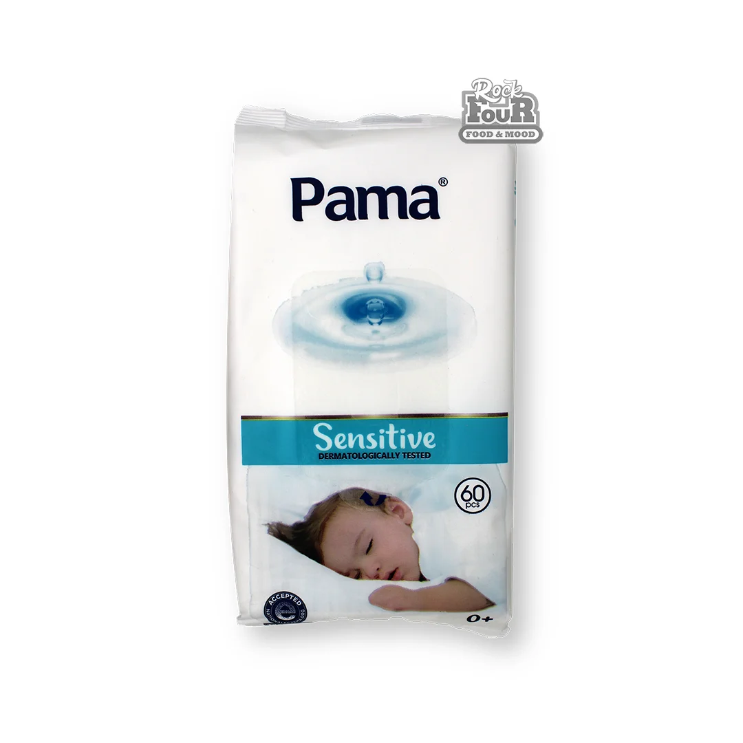 Wet wipes for children "Pama Sensitive 0+" 60pcs